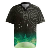 New Zealand Matariki Rugby Jersey Pleiades Star Cluster Green Galaxy LT05 Green - Polynesian Pride