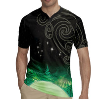 New Zealand Matariki Rugby Jersey Pleiades Star Cluster Green Galaxy LT05 - Polynesian Pride