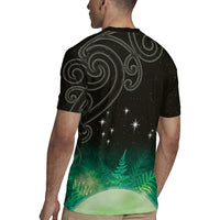 New Zealand Matariki Rugby Jersey Pleiades Star Cluster Green Galaxy LT05 - Polynesian Pride