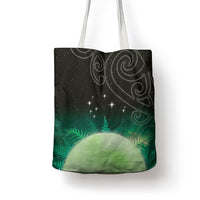 New Zealand Matariki Tote Bag Pleiades Star Cluster Green Galaxy LT05 - Polynesian Pride