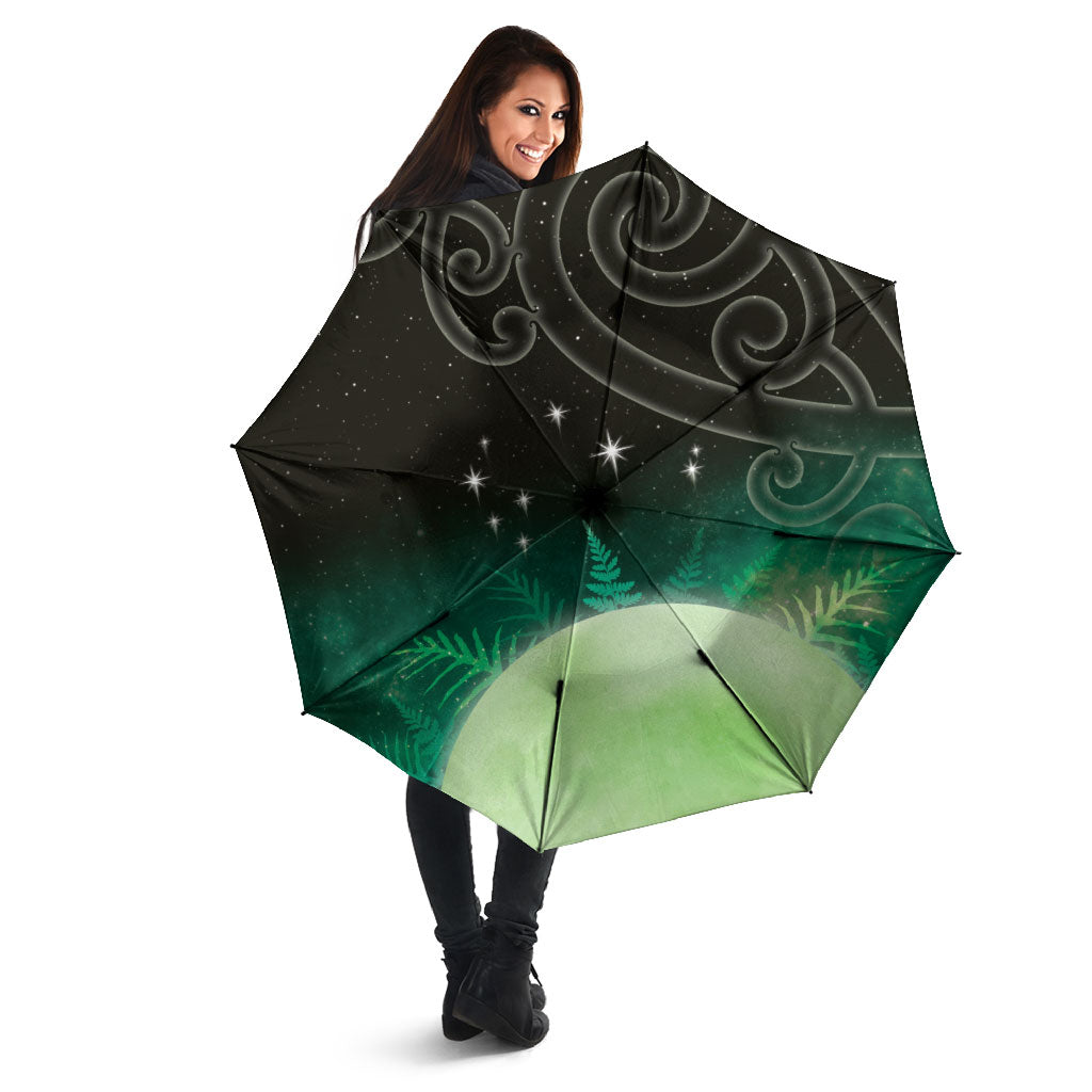 New Zealand Matariki Umbrella Pleiades Star Cluster Green Galaxy LT05 - Polynesian Pride