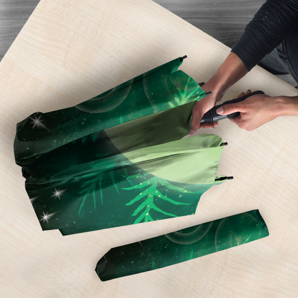 New Zealand Matariki Umbrella Pleiades Star Cluster Green Galaxy LT05 - Polynesian Pride