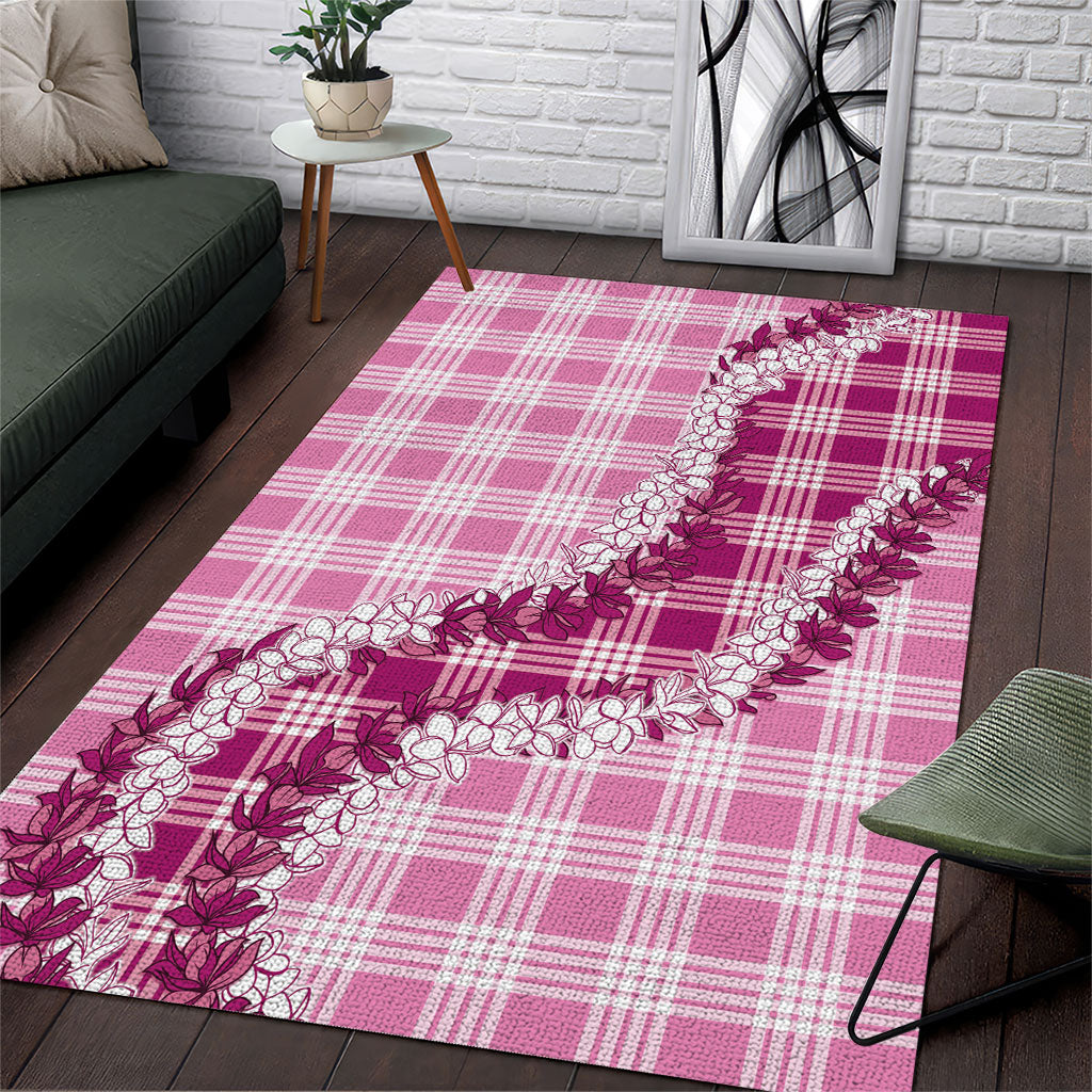 Pink Hawaii Palaka Area Rug Hawaiian Honohono Lei LT05 Pink - Polynesian Pride