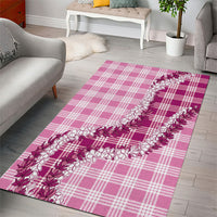Pink Hawaii Palaka Area Rug Hawaiian Honohono Lei LT05 - Polynesian Pride