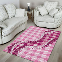 Pink Hawaii Palaka Area Rug Hawaiian Honohono Lei LT05 - Polynesian Pride
