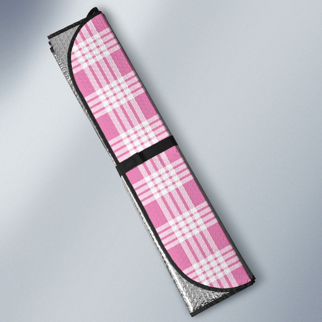 Pink Hawaii Palaka Auto Sun Shade Hawaiian Honohono Lei LT05 - Polynesian Pride