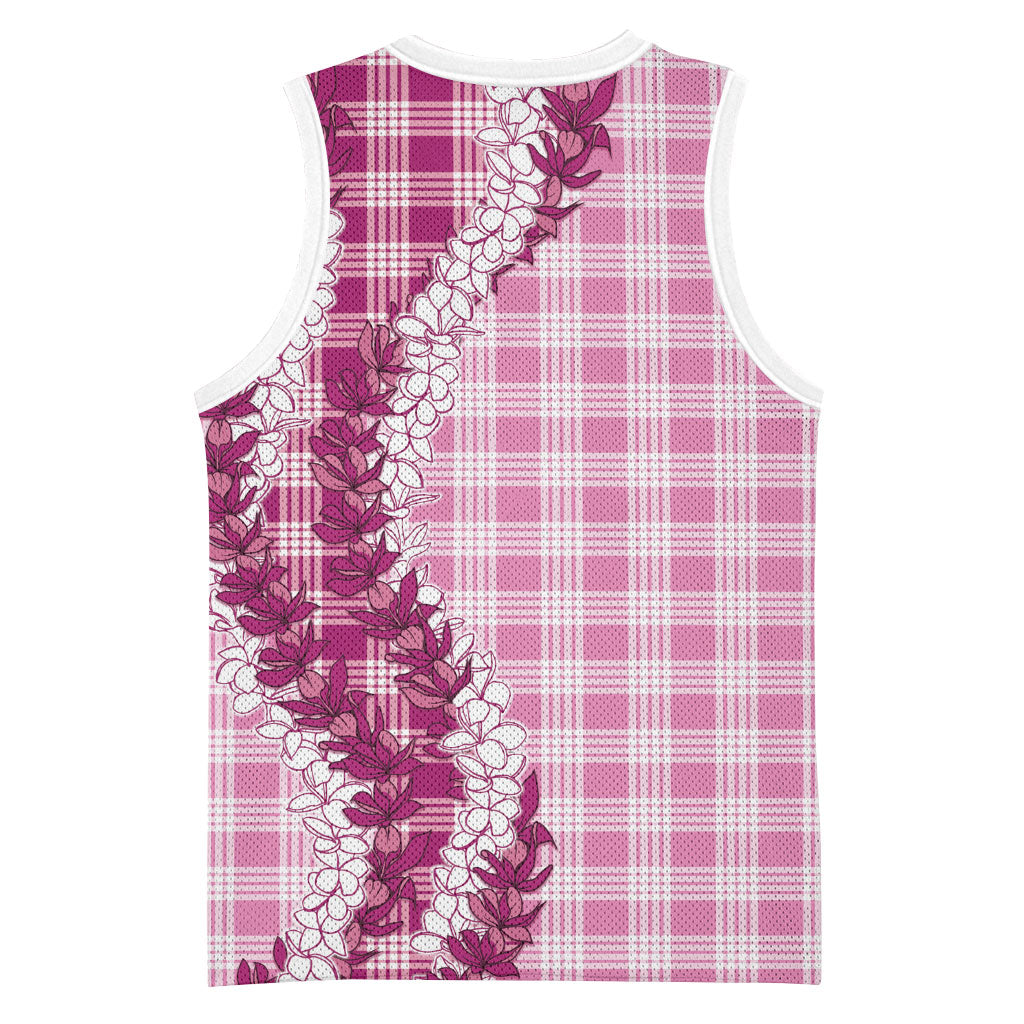 Pink Hawaii Palaka Basketball Jersey Hawaiian Honohono Lei LT05 - Polynesian Pride