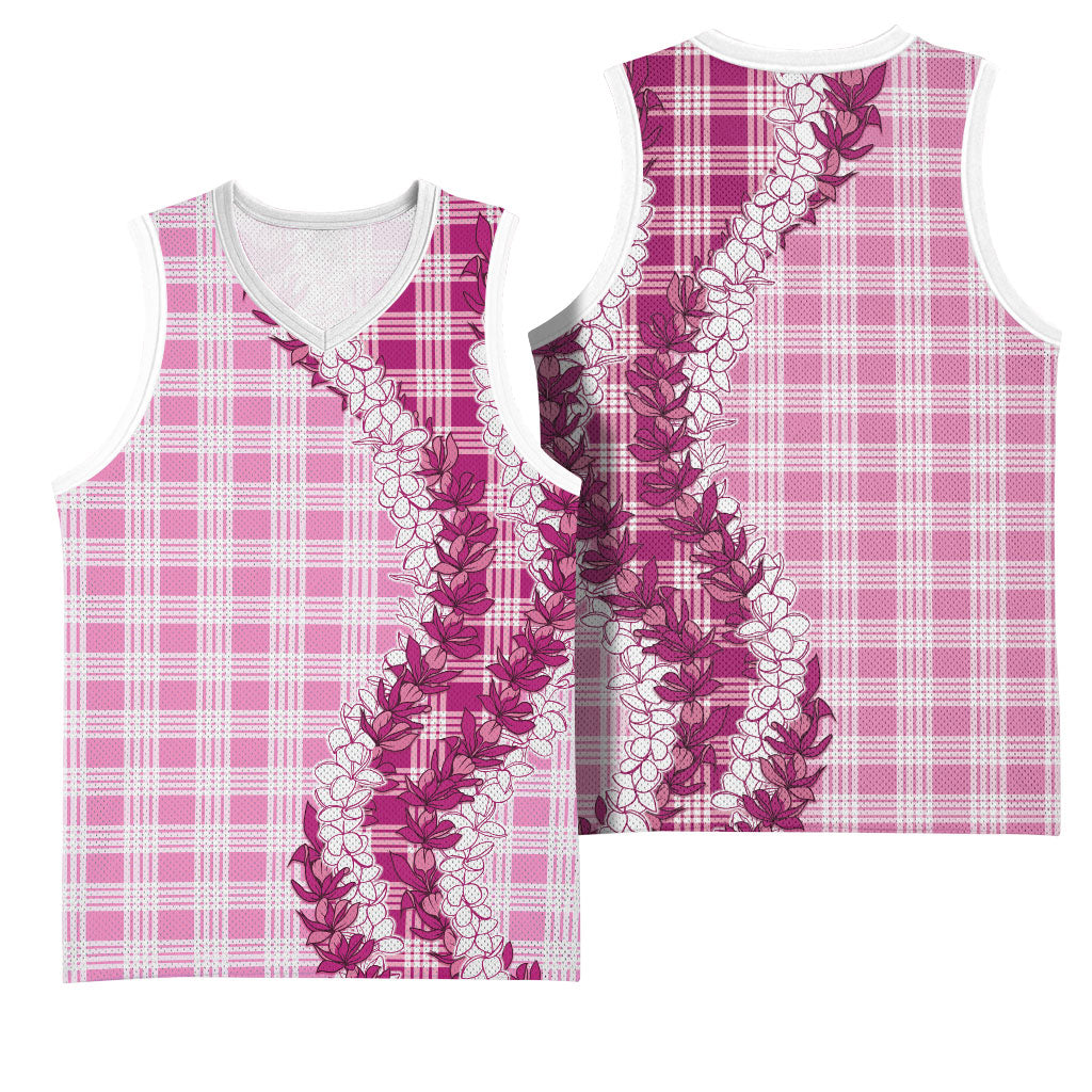 Pink Hawaii Palaka Basketball Jersey Hawaiian Honohono Lei LT05 - Polynesian Pride