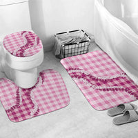Pink Hawaii Palaka Bathroom Set Hawaiian Honohono Lei