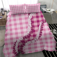 Pink Hawaii Palaka Bedding Set Hawaiian Honohono Lei LT05 - Polynesian Pride