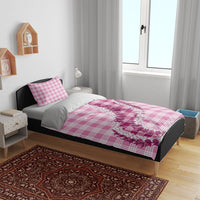 Pink Hawaii Palaka Bedding Set Hawaiian Honohono Lei LT05 - Polynesian Pride