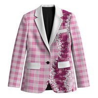 Pink Hawaii Palaka Blazer Hawaiian Honohono Lei LT05 Unisex Pink - Polynesian Pride