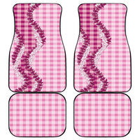 Pink Hawaii Palaka Car Mats Hawaiian Honohono Lei
