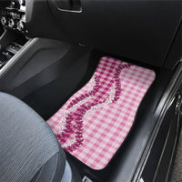 Pink Hawaii Palaka Car Mats Hawaiian Honohono Lei