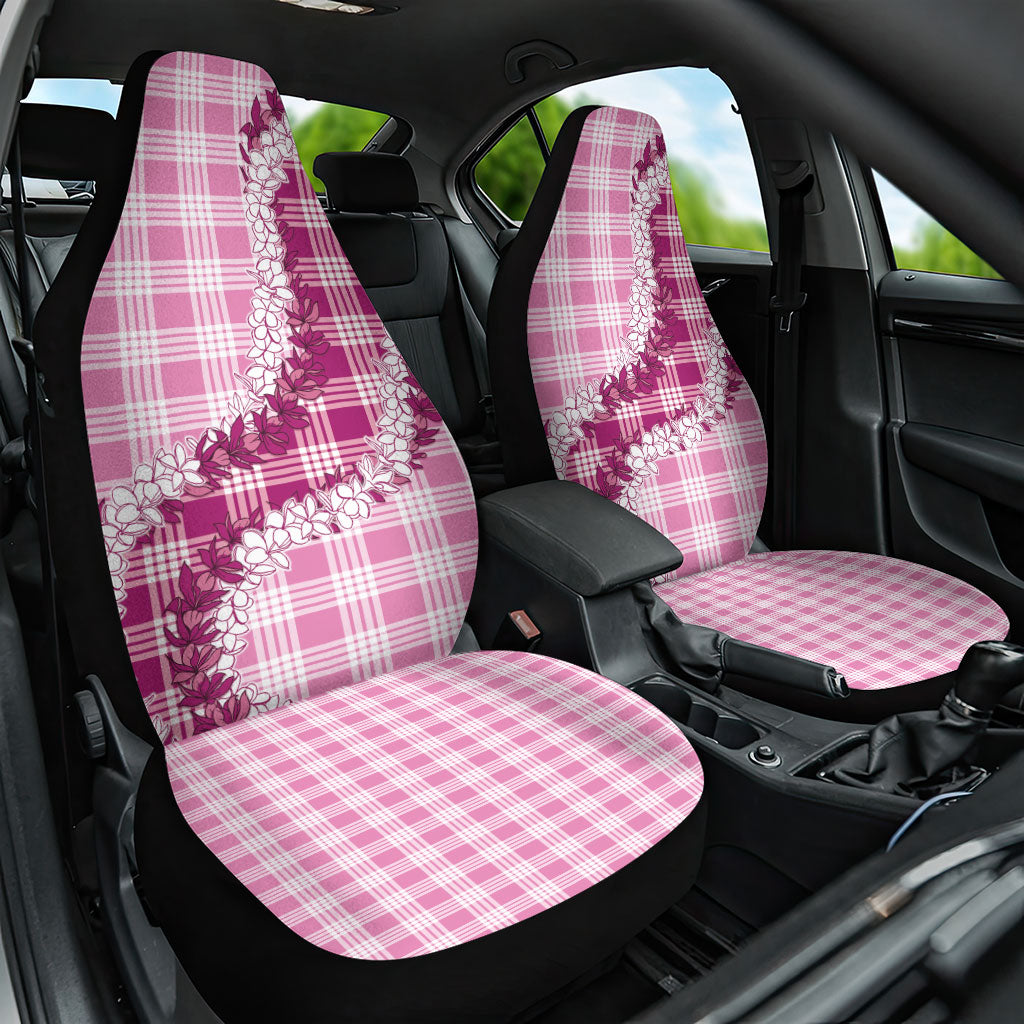 Pink Hawaii Palaka Car Seat Cover Hawaiian Honohono Lei LT05 One Size Pink - Polynesian Pride