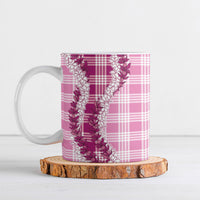 Pink Hawaii Palaka Ceramic Mug Hawaiian Honohono Lei LT05 Pink - Polynesian Pride