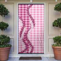 Pink Hawaii Palaka Door Cover Hawaiian Honohono Lei LT05 Pink - Polynesian Pride