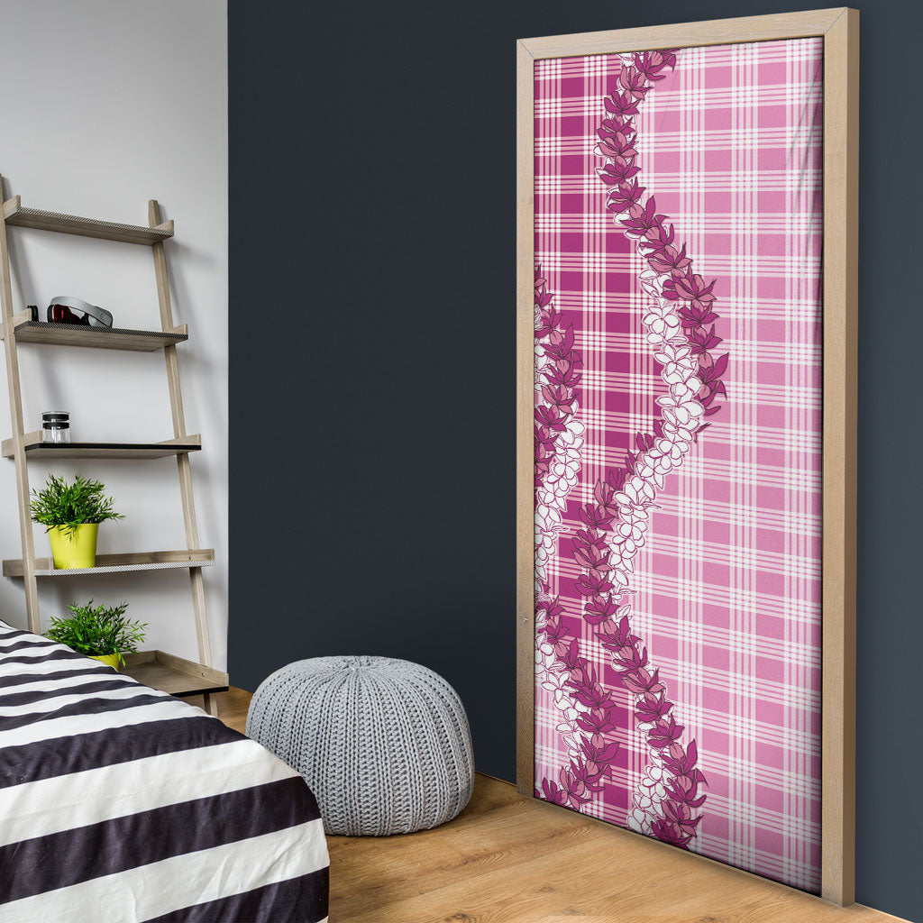 Pink Hawaii Palaka Door Cover Hawaiian Honohono Lei LT05 - Polynesian Pride