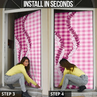 Pink Hawaii Palaka Door Cover Hawaiian Honohono Lei LT05 - Polynesian Pride