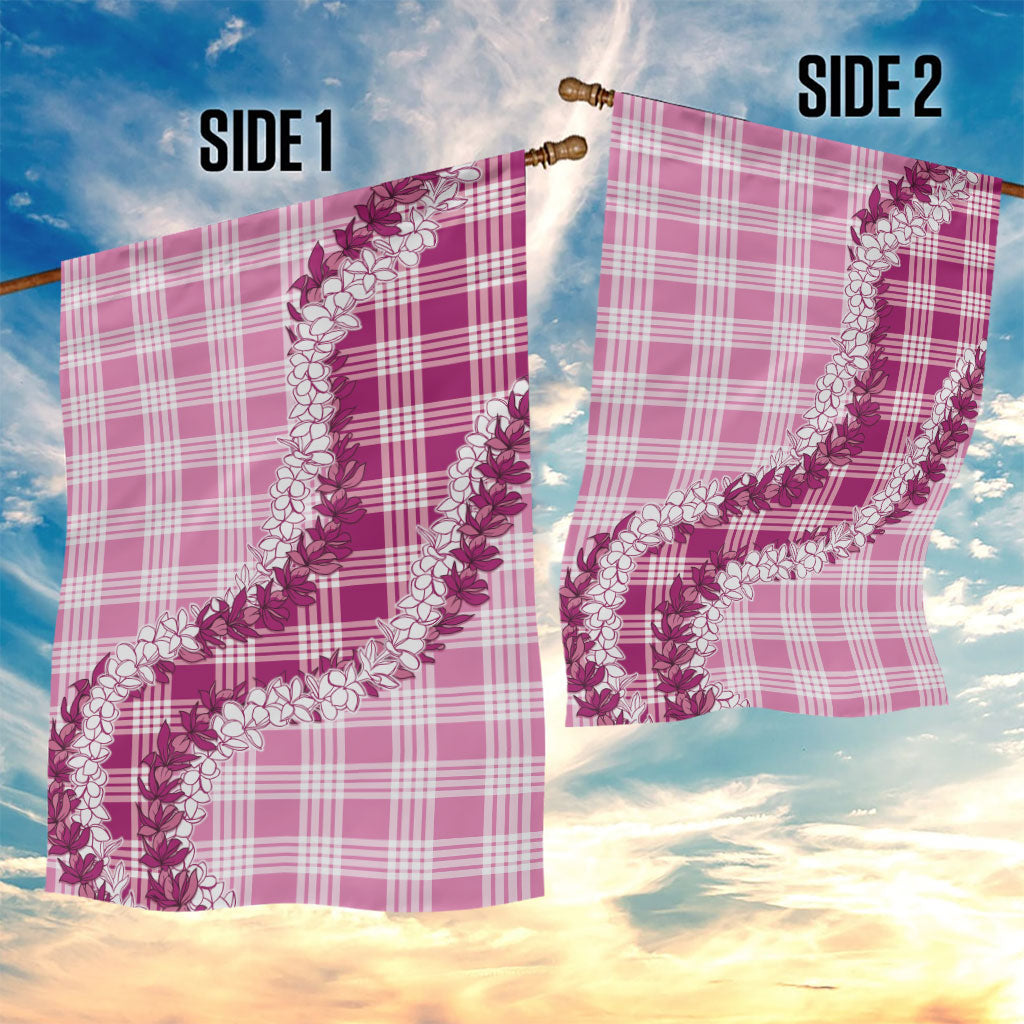 Pink Hawaii Palaka Garden Flag Hawaiian Honohono Lei LT05 - Polynesian Pride