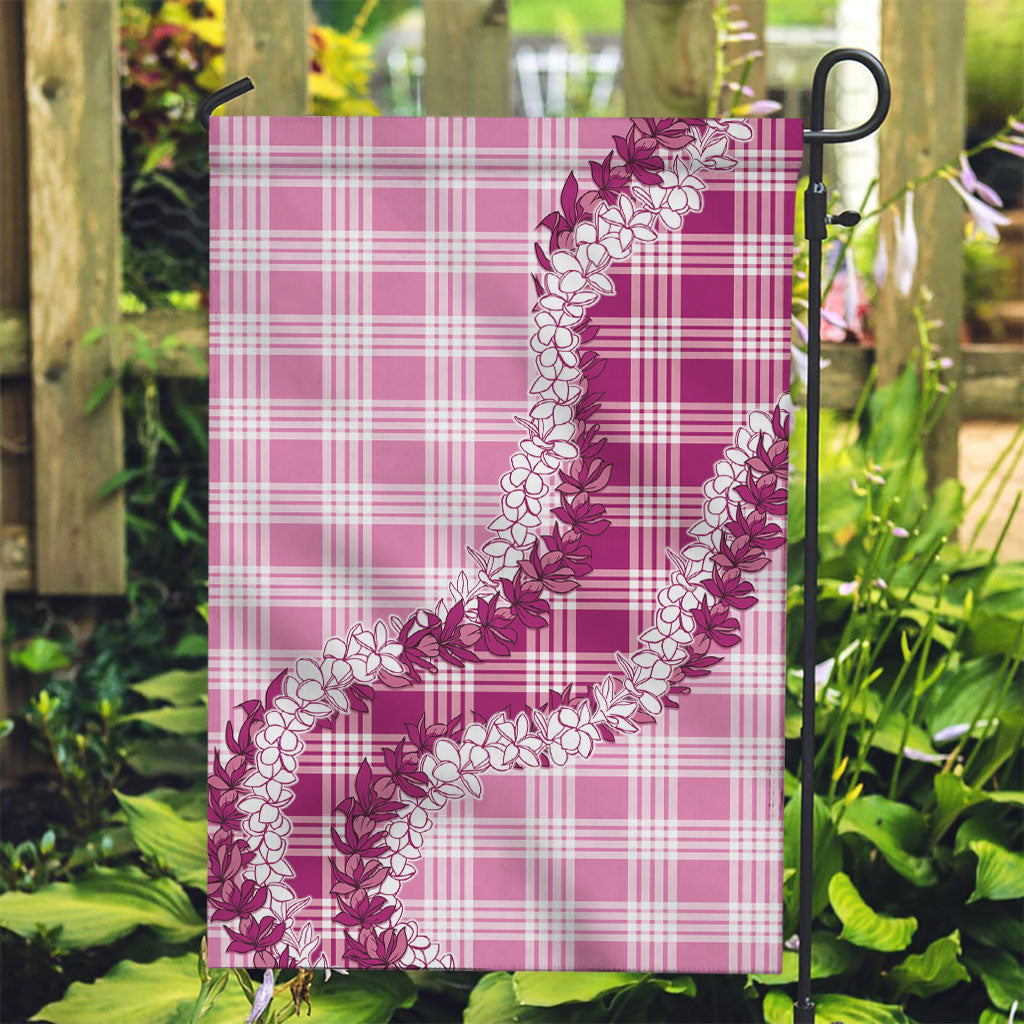 Pink Hawaii Palaka Garden Flag Hawaiian Honohono Lei LT05 Garden Flag Pink - Polynesian Pride