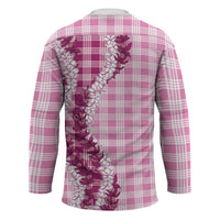 Pink Hawaii Palaka Hockey Jersey Hawaiian Honohono Lei LT05 - Polynesian Pride