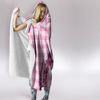 Pink Hawaii Palaka Hooded Blanket Hawaiian Honohono Lei LT05 - Polynesian Pride