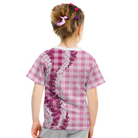 Pink Hawaii Palaka Kid T Shirt Hawaiian Honohono Lei