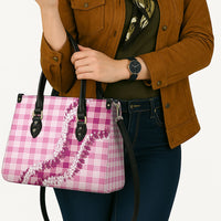 Pink Hawaii Palaka Leather Bag Hawaiian Honohono Lei LT05 - Polynesian Pride