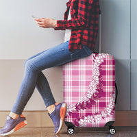 Pink Hawaii Palaka Luggage Cover Hawaiian Honohono Lei LT05 - Polynesian Pride
