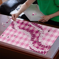 Pink Hawaii Palaka Puzzle Hawaiian Honohono Lei LT05 - Polynesian Pride