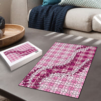 Pink Hawaii Palaka Puzzle Hawaiian Honohono Lei LT05 - Polynesian Pride
