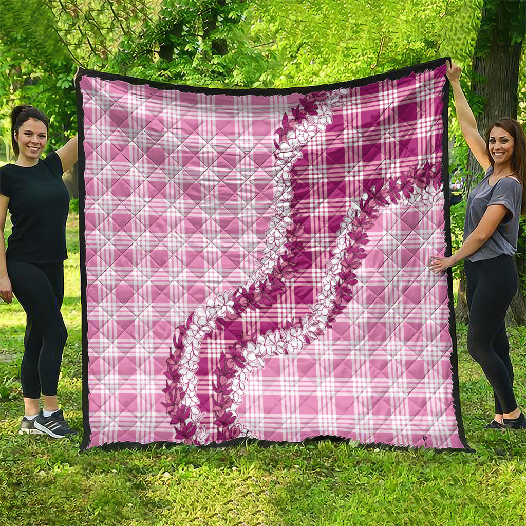 Pink Hawaii Palaka Quilt Hawaiian Honohono Lei LT05 - Polynesian Pride
