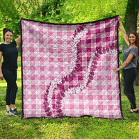 Pink Hawaii Palaka Quilt Hawaiian Honohono Lei LT05 - Polynesian Pride