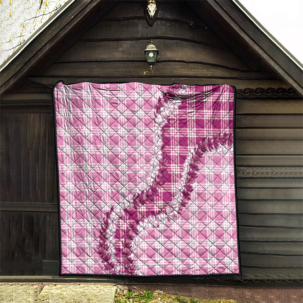Pink Hawaii Palaka Quilt Hawaiian Honohono Lei LT05 - Polynesian Pride