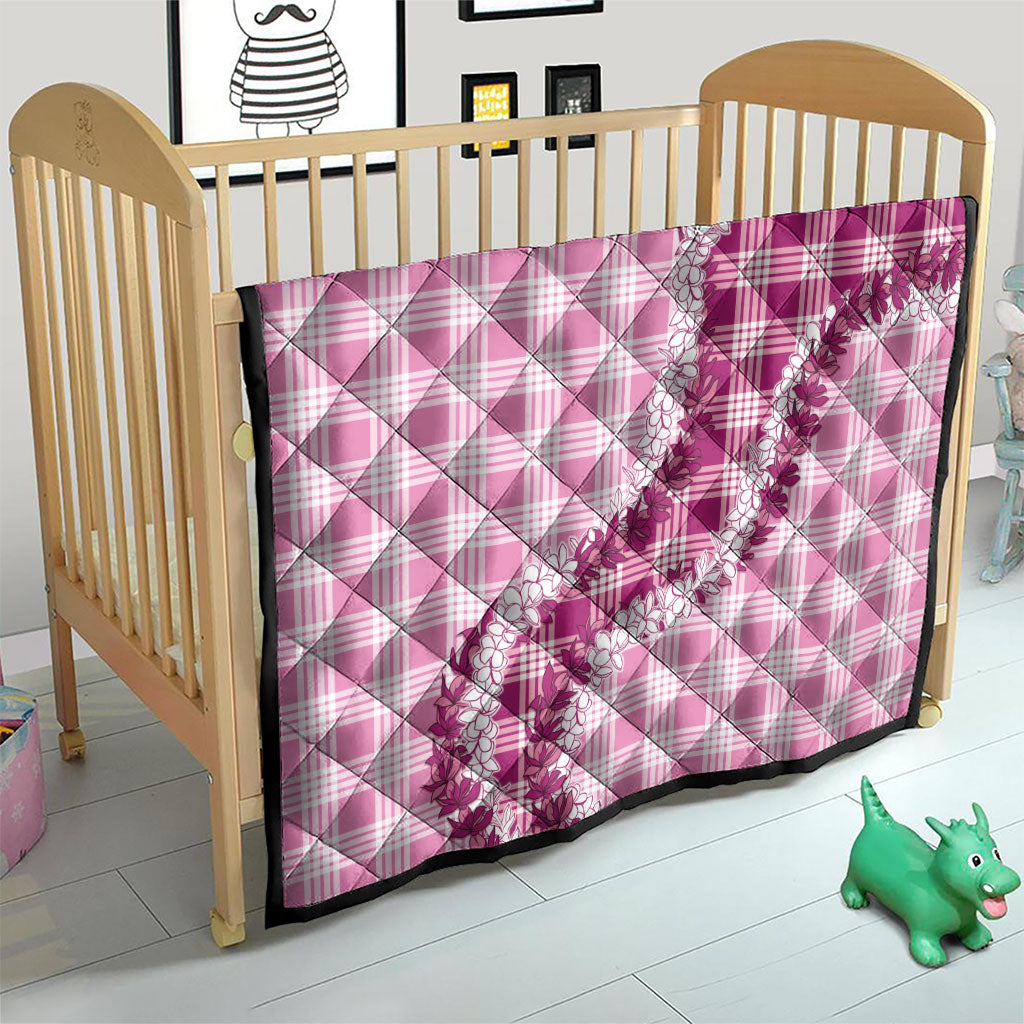 Pink Hawaii Palaka Quilt Hawaiian Honohono Lei LT05 - Polynesian Pride