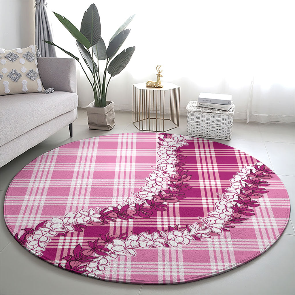 Pink Hawaii Palaka Round Carpet Hawaiian Honohono Lei LT05 - Polynesian Pride
