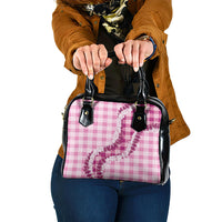 Pink Hawaii Palaka Shoulder Handbag Hawaiian Honohono Lei LT05 One Size Pink - Polynesian Pride