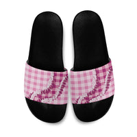 Pink Hawaii Palaka Slide Sandals Hawaiian Honohono Lei LT05 Pink - Polynesian Pride