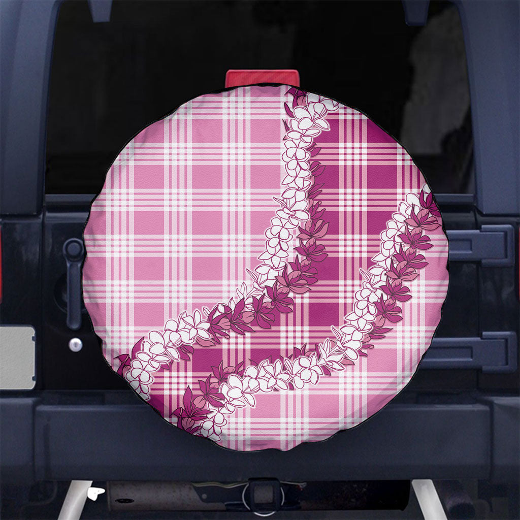 Pink Hawaii Palaka Spare Tire Cover Hawaiian Honohono Lei