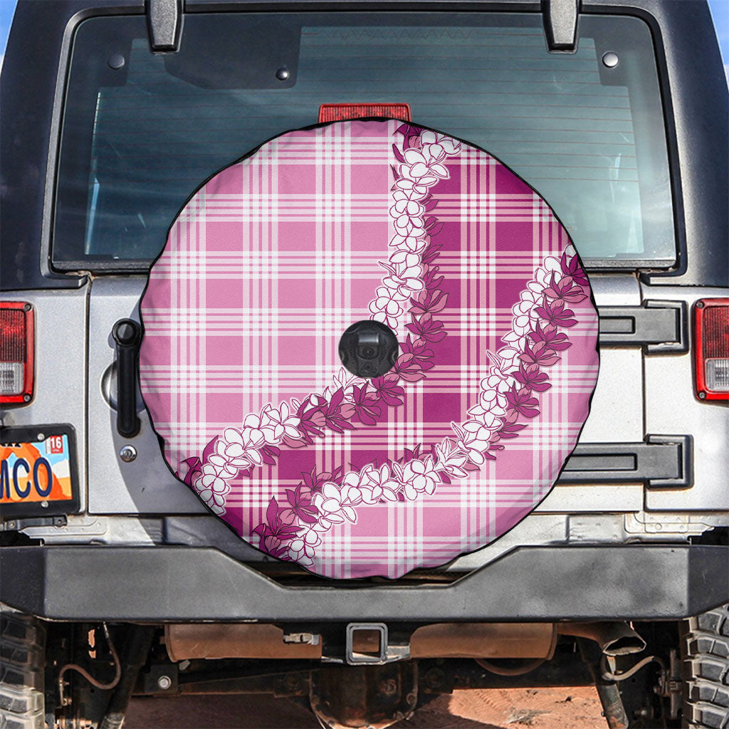 Pink Hawaii Palaka Spare Tire Cover Hawaiian Honohono Lei