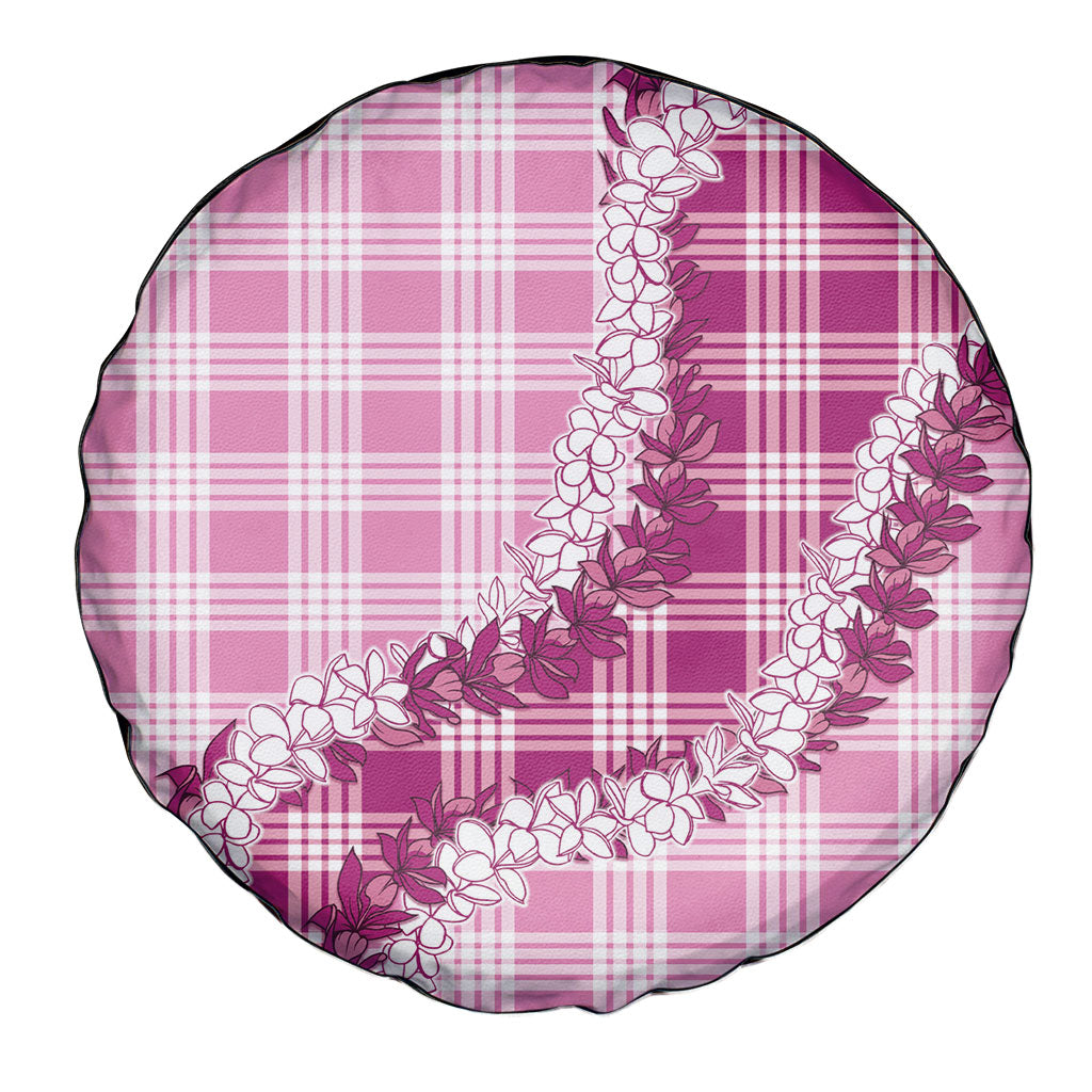 Pink Hawaii Palaka Spare Tire Cover Hawaiian Honohono Lei