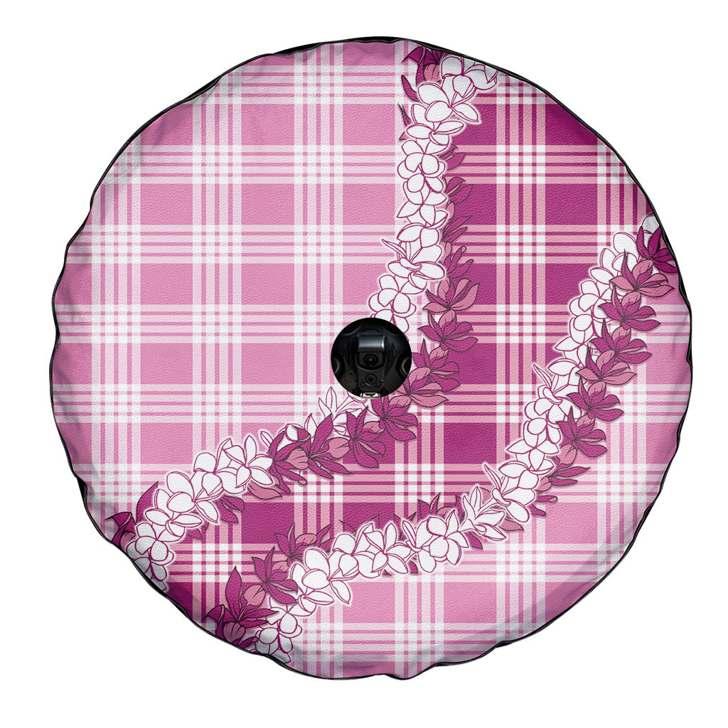Pink Hawaii Palaka Spare Tire Cover Hawaiian Honohono Lei