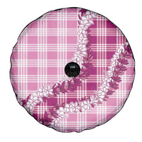 Pink Hawaii Palaka Spare Tire Cover Hawaiian Honohono Lei