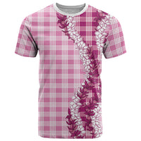 Pink Hawaii Palaka T Shirt Hawaiian Honohono Lei LT05 Pink - Polynesian Pride