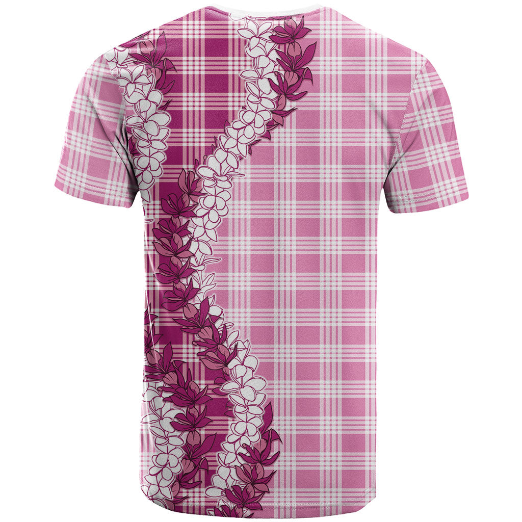 Pink Hawaii Palaka T Shirt Hawaiian Honohono Lei LT05 - Polynesian Pride