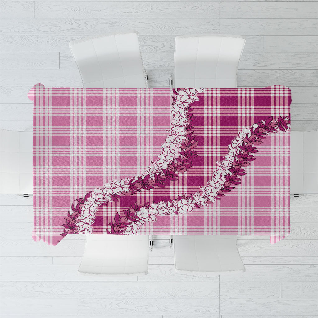 Pink Hawaii Palaka Tablecloth Hawaiian Honohono Lei LT05 Pink - Polynesian Pride