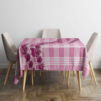 Pink Hawaii Palaka Tablecloth Hawaiian Honohono Lei LT05 - Polynesian Pride