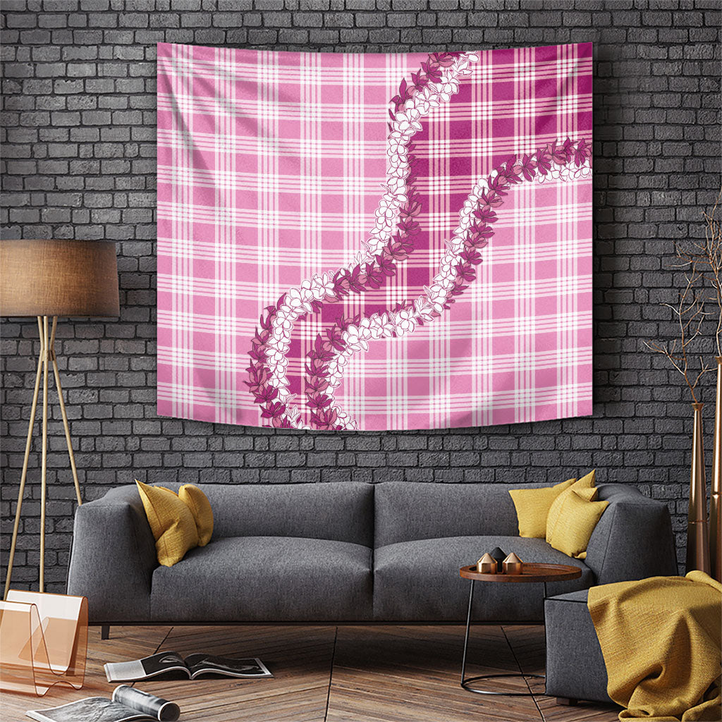 Pink Hawaii Palaka Tapestry Hawaiian Honohono Lei LT05 Pink - Polynesian Pride
