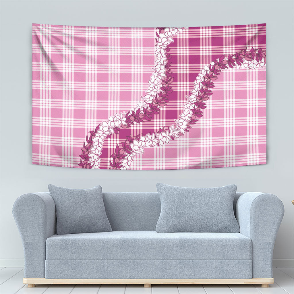 Pink Hawaii Palaka Tapestry Hawaiian Honohono Lei LT05 - Polynesian Pride